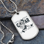 Musician Necklace Guitar Master Necklace Stainless Steel or 18k Gold Dog Tag 24" Chain-Express Your Love Gifts