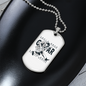 Musician Necklace Guitar Master Necklace Stainless Steel or 18k Gold Dog Tag 24" Chain-Express Your Love Gifts