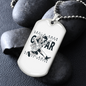 Musician Necklace Guitar Master Necklace Stainless Steel or 18k Gold Dog Tag 24" Chain-Express Your Love Gifts