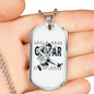 Musician Necklace Guitar Master Necklace Stainless Steel or 18k Gold Dog Tag 24" Chain-Express Your Love Gifts