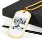 Musician Necklace Guitar Master Necklace Stainless Steel or 18k Gold Dog Tag 24" Chain-Express Your Love Gifts