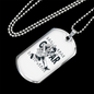 Musician Necklace Guitar Master Necklace Stainless Steel or 18k Gold Dog Tag 24" Chain-Express Your Love Gifts