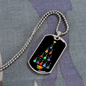 Musician Necklace Guitar Tree Necklace Stainless Steel or 18k Gold Dog Tag 24" Chain-Express Your Love Gifts