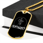 Musician Necklace Guitarist Necklace Stainless Steel or 18k Gold Dog Tag 24" Chain-Express Your Love Gifts