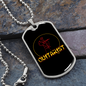 Musician Necklace Guitarist Yellow Necklace Stainless Steel or 18k Gold Dog Tag 24" Chain-Express Your Love Gifts
