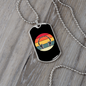 Musician Necklace Headphones Necklace Stainless Steel or 18k Gold Dog Tag 24" Chain-Express Your Love Gifts