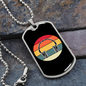 Musician Necklace Headphones Necklace Stainless Steel or 18k Gold Dog Tag 24" Chain-Express Your Love Gifts
