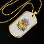 Musician Necklace Heavy Metal Chemistry Necklace Stainless Steel or 18k Gold Dog Tag 24" Chain-Express Your Love Gifts