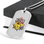 Musician Necklace Heavy Metal Chemistry Necklace Stainless Steel or 18k Gold Dog Tag 24" Chain-Express Your Love Gifts