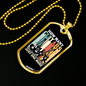 Musician Necklace How Many Guitars Necklace Stainless Steel or 18k Gold Dog Tag 24" Chain-Express Your Love Gifts