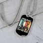 Musician Necklace How Many Guitars Necklace Stainless Steel or 18k Gold Dog Tag 24" Chain-Express Your Love Gifts