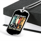 Musician Necklace How Many Guitars Necklace Stainless Steel or 18k Gold Dog Tag 24" Chain-Express Your Love Gifts