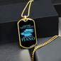 Musician Necklace I Don't Make Mistakes Piano Necklace Stainless Steel or 18k Gold Dog Tag 24" Chain-Express Your Love Gifts