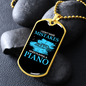 Musician Necklace I Don't Make Mistakes Piano Necklace Stainless Steel or 18k Gold Dog Tag 24" Chain-Express Your Love Gifts
