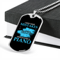 Musician Necklace I Don't Make Mistakes Piano Necklace Stainless Steel or 18k Gold Dog Tag 24" Chain-Express Your Love Gifts