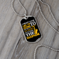 Musician Necklace I'm Playing The Saxophone Necklace Stainless Steel or 18k Gold Dog Tag 24" Chain-Express Your Love Gifts