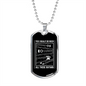 Musician Necklace I Need These Guitars Necklace Stainless Steel or 18k Gold Dog Tag 24" Chain-Express Your Love Gifts