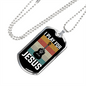 Musician Necklace I Play For Jesus Necklace Stainless Steel or 18k Gold Dog Tag 24" Chain-Express Your Love Gifts