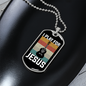 Musician Necklace I Play For Jesus Necklace Stainless Steel or 18k Gold Dog Tag 24" Chain-Express Your Love Gifts