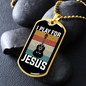 Musician Necklace I Play For Jesus Necklace Stainless Steel or 18k Gold Dog Tag 24" Chain-Express Your Love Gifts