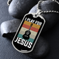 Musician Necklace I Play For Jesus Necklace Stainless Steel or 18k Gold Dog Tag 24" Chain-Express Your Love Gifts