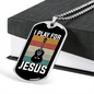 Musician Necklace I Play For Jesus Necklace Stainless Steel or 18k Gold Dog Tag 24" Chain-Express Your Love Gifts