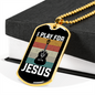 Musician Necklace I Play For Jesus Necklace Stainless Steel or 18k Gold Dog Tag 24" Chain-Express Your Love Gifts