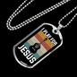 Musician Necklace I Play For Jesus Necklace Stainless Steel or 18k Gold Dog Tag 24" Chain-Express Your Love Gifts