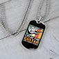 Musician Necklace I Play Guitar Necklace Stainless Steel or 18k Gold Dog Tag 24" Chain-Express Your Love Gifts