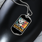 Musician Necklace I Play Guitar Necklace Stainless Steel or 18k Gold Dog Tag 24" Chain-Express Your Love Gifts