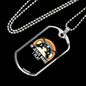 Musician Necklace In Jesus Name I Play Necklace Stainless Steel or 18k Gold Dog Tag 24" Chain-Express Your Love Gifts