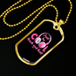 Musician Necklace Just Be Cool Necklace Stainless Steel or 18k Gold Dog Tag 24" Chain-Express Your Love Gifts