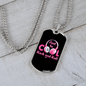 Musician Necklace Just Be Cool Necklace Stainless Steel or 18k Gold Dog Tag 24" Chain-Express Your Love Gifts