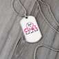Musician Necklace Just Be Cool White Necklace Stainless Steel or 18k Gold Dog Tag 24" Chain-Express Your Love Gifts