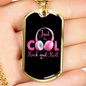 Musician Necklace Just Cool Necklace Stainless Steel or 18k Gold Dog Tag 24" Chain-Express Your Love Gifts