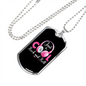 Musician Necklace Just Cool Rock and Roll Necklace Stainless Steel or 18k Gold Dog Tag 24" Chain-Express Your Love Gifts