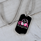Musician Necklace Just Cool Rock and Roll Necklace Stainless Steel or 18k Gold Dog Tag 24" Chain-Express Your Love Gifts