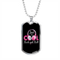 Musician Necklace Just Cool Rock and Roll Necklace Stainless Steel or 18k Gold Dog Tag 24" Chain-Express Your Love Gifts