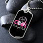 Musician Necklace Just Cool Rock and Roll Necklace Stainless Steel or 18k Gold Dog Tag 24" Chain-Express Your Love Gifts
