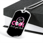 Musician Necklace Just Cool Rock and Roll Necklace Stainless Steel or 18k Gold Dog Tag 24" Chain-Express Your Love Gifts
