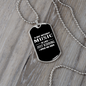 Musician Necklace Just Kidding Music Necklace Stainless Steel or 18k Gold Dog Tag 24" Chain-Express Your Love Gifts