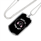 Musician Necklace Keep it Low Key Necklace Stainless Steel or 18k Gold Dog Tag 24" Chain-Express Your Love Gifts