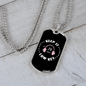 Musician Necklace Keep it Low Key Necklace Stainless Steel or 18k Gold Dog Tag 24" Chain-Express Your Love Gifts