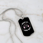 Musician Necklace Keep it Low Key Necklace Stainless Steel or 18k Gold Dog Tag 24" Chain-Express Your Love Gifts