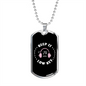 Musician Necklace Keep it Low Key Necklace Stainless Steel or 18k Gold Dog Tag 24" Chain-Express Your Love Gifts