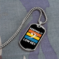 Musician Necklace Keeping it Low Key Necklace Stainless Steel or 18k Gold Dog Tag 24" Chain-Express Your Love Gifts