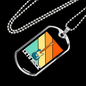 Musician Necklace Let's Rock Necklace Stainless Steel or 18k Gold Dog Tag 24" Chain-Express Your Love Gifts