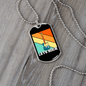 Musician Necklace Let's Rock Retro Necklace Stainless Steel or 18k Gold Dog Tag 24" Chain-Express Your Love Gifts