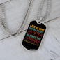 Musician Necklace Life is Song Music Necklace Stainless Steel or 18k Gold Dog Tag 24" Chain-Express Your Love Gifts