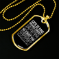 Musician Necklace Life is Sweet Song Music Necklace Stainless Steel or 18k Gold Dog Tag 24" Chain-Express Your Love Gifts